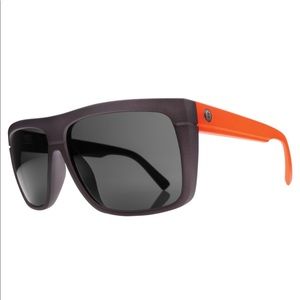 New with box and bag. Grey and red sunglasses